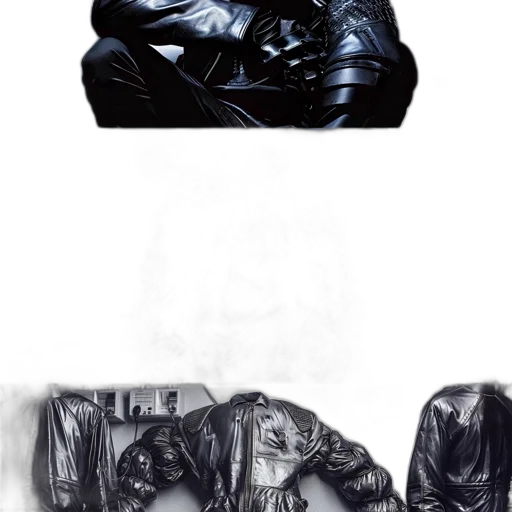 jacket, shoes, furniture, mask transparent PNG cut-out