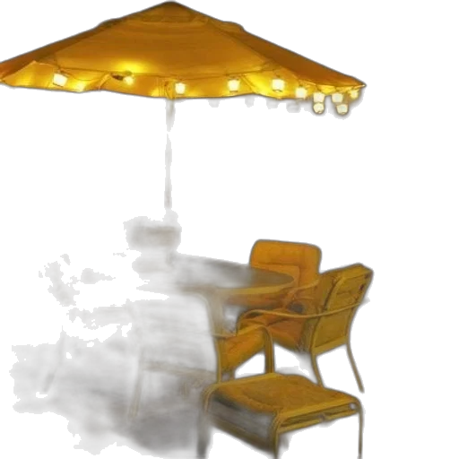 umbrella, furniture, staff, hat transparent PNG cut-out
