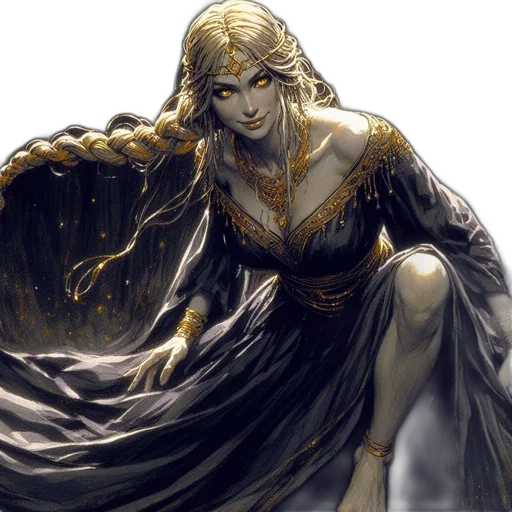 dress, crown, concept art, fantasy art transparent PNG cut-out