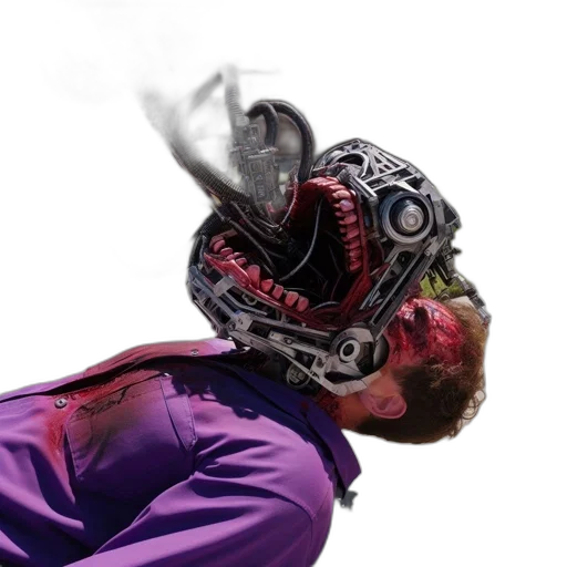 mask, robot, face, staff transparent PNG cut-out