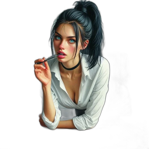 jewelry, face, staff, jacket transparent PNG cut-out