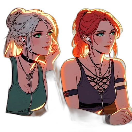concept art, fantasy art, pixel art, cyberpunk transparent PNG cut-out