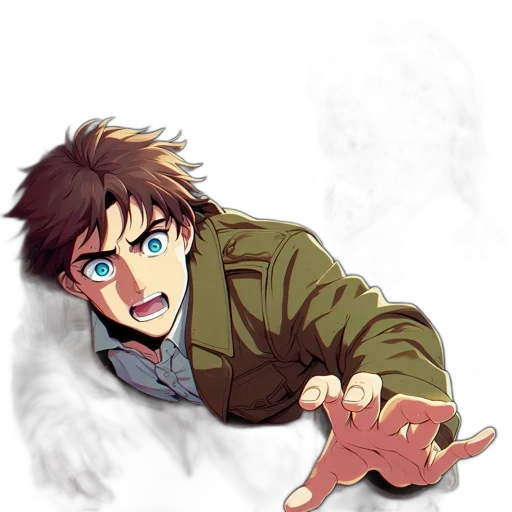 jacket, creature, weapon, face transparent PNG cut-out