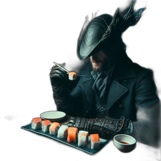 dragon, food, hat, staff transparent PNG cut-out