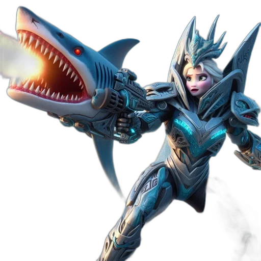 weapon, dragon, concept art, 3d render transparent PNG cut-out