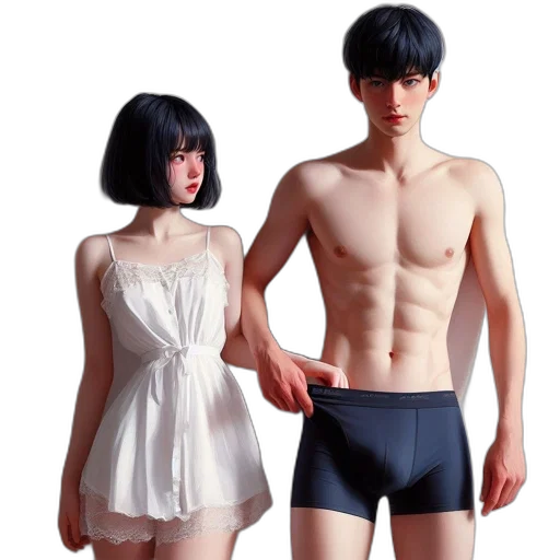 dress, 3d render, photorealistic, concept art transparent PNG cut-out