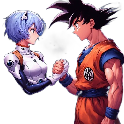 anime, concept art, comic book art, pixel art transparent PNG cut-out