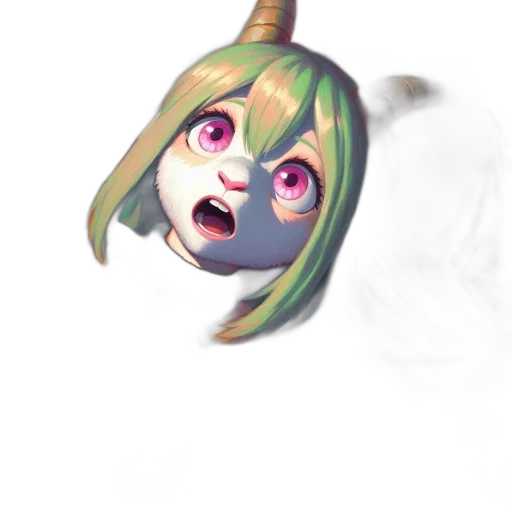 mask, creature, dragon, staff transparent PNG cut-out