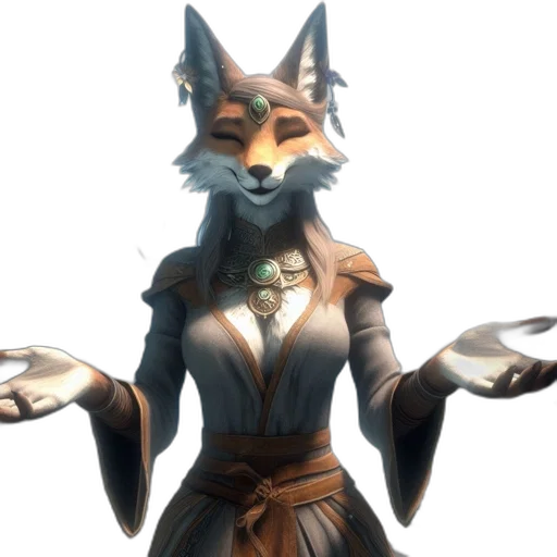 staff, mask, animal, dress transparent PNG cut-out