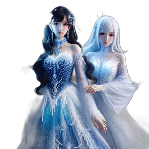 dress, fantasy art, concept art, 3d render transparent PNG cut-out