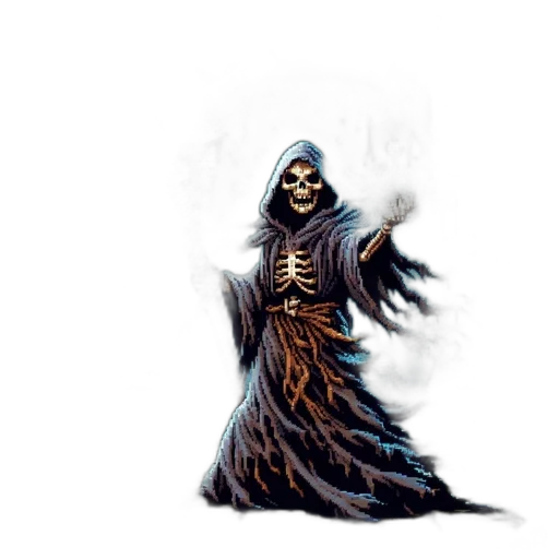 staff, creature, mask, dress transparent PNG cut-out