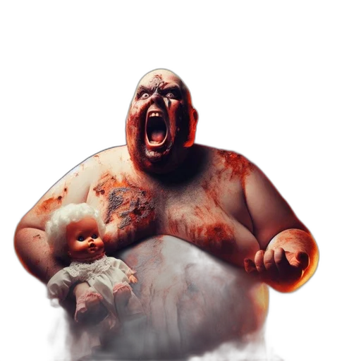 creature, face, concept art, photorealistic transparent PNG cut-out