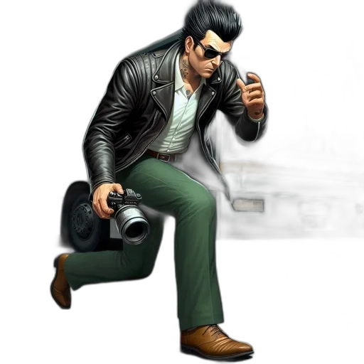jacket, weapon, staff, concept art transparent PNG cut-out