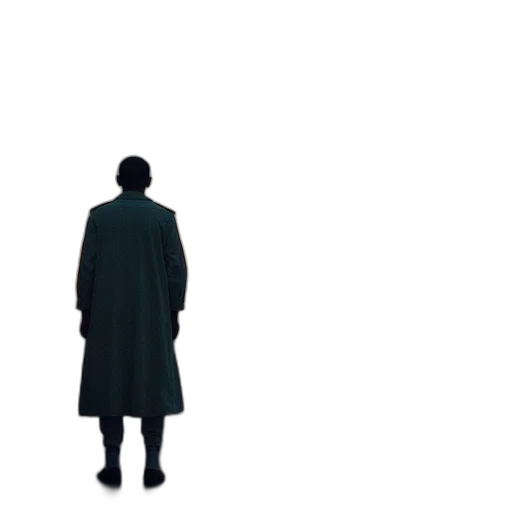 jacket, staff, umbrella, face transparent PNG cut-out