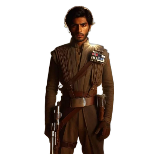 jacket, staff, weapon, concept art transparent PNG cut-out