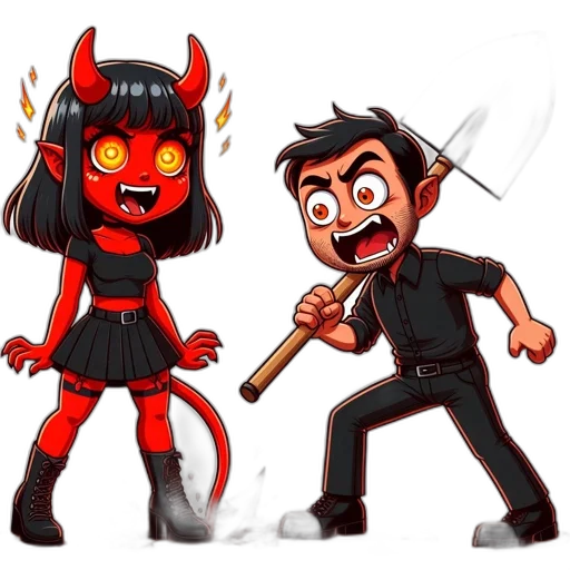 staff, concept art, cartoon, comic book art transparent PNG cut-out