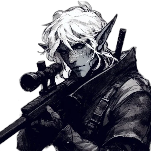 weapon, staff, face, concept art transparent PNG cut-out