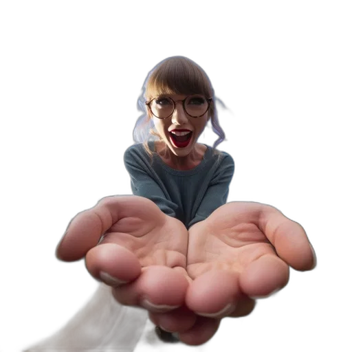 creature, face, staff, weapon transparent PNG cut-out
