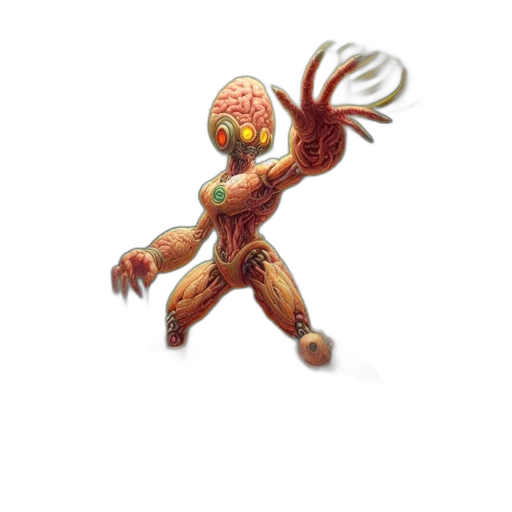 creature, robot, mask, weapon transparent PNG cut-out