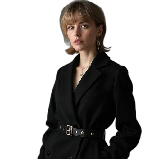 jacket, staff, dress, jewelry transparent PNG cut-out