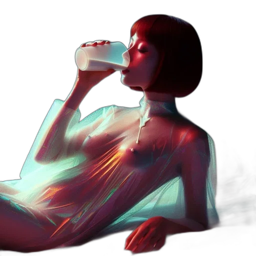 dress, bottle, robot, creature transparent PNG cut-out