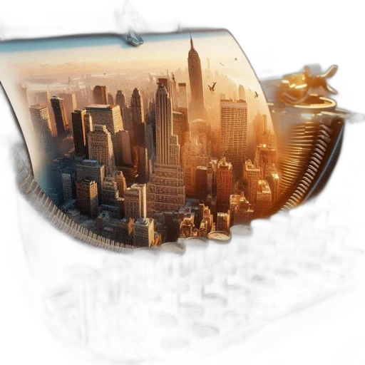 3d render, concept art, photorealistic, vintage transparent PNG cut-out