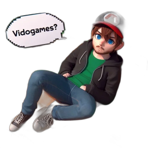 cartoon, 3d render, concept art, anime transparent PNG cut-out