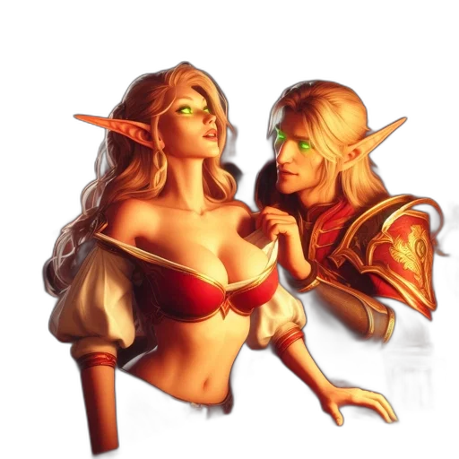 fantasy art, concept art, pixel art, comic book art transparent PNG cut-out