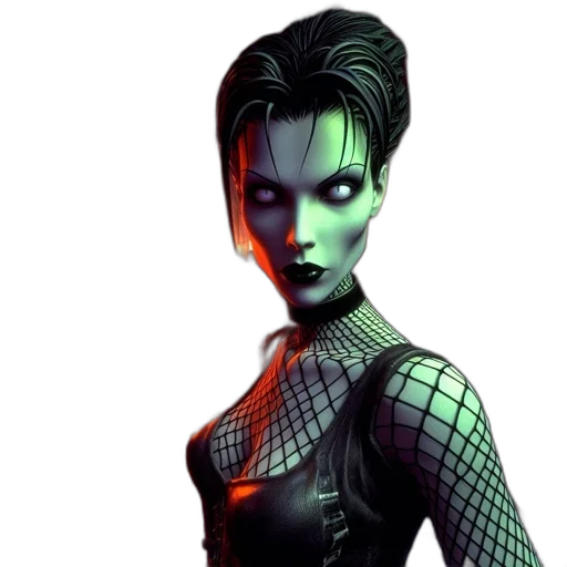comic book art, concept art, 3d render, pixel art transparent PNG cut-out