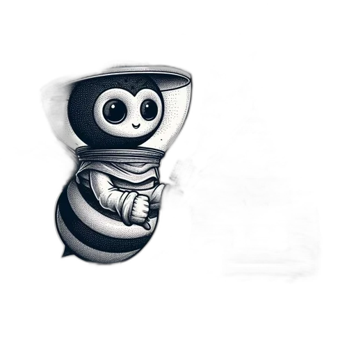 robot, staff, creature, concept art transparent PNG cut-out