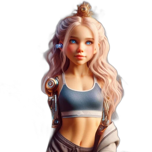robot, fantasy art, concept art, photorealistic transparent PNG cut-out