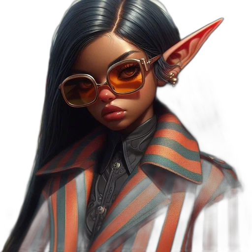 jacket, staff, face, concept art transparent PNG cut-out