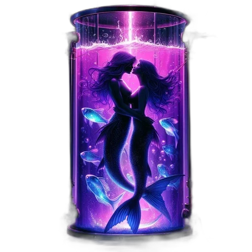 bottle, dress, vaporwave, concept art transparent PNG cut-out
