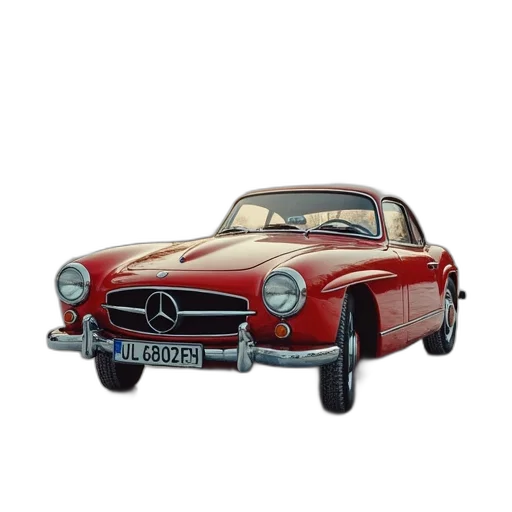 car, photorealistic, 3d render, oil painting transparent PNG cut-out