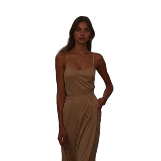 dress, jewelry, staff, 3d render transparent PNG cut-out