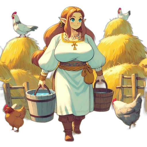 concept art, pixel art, fantasy art, watercolor transparent PNG cut-out