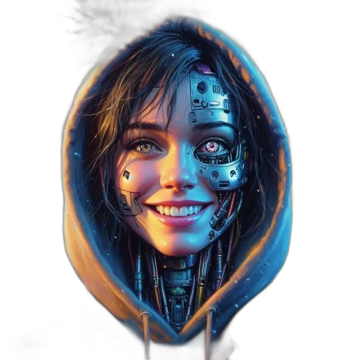 robot, face, mask, concept art transparent PNG cut-out