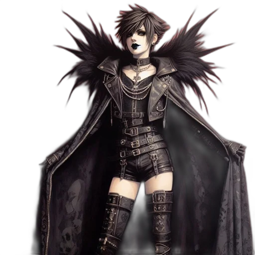 concept art, fantasy art, 3d render, dark transparent PNG cut-out