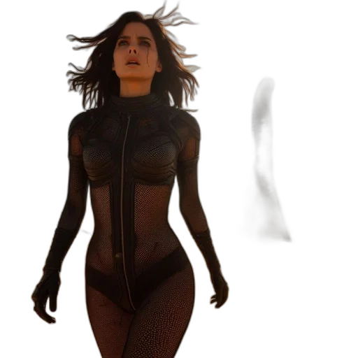 dress, hair, concept art, photorealistic transparent PNG cut-out
