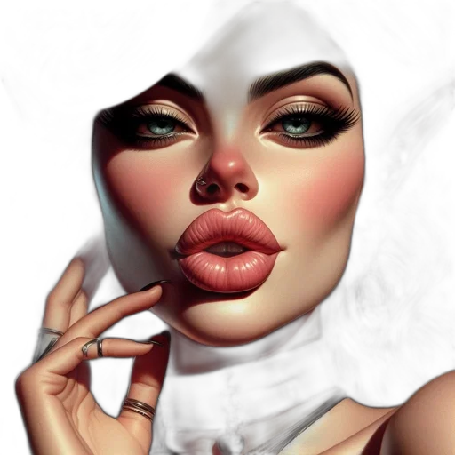 face, mask, photorealistic, fantasy art transparent PNG cut-out
