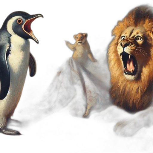 animal, concept art, photorealistic, fantasy art transparent PNG cut-out