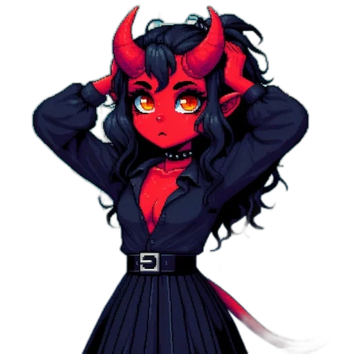 staff, creature, mask, pixel art transparent PNG cut-out
