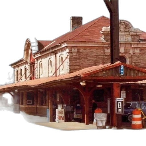 building, photorealistic, concept art, watercolor transparent PNG cut-out