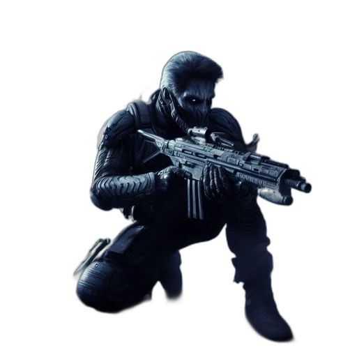 weapon, mask, creature, concept art transparent PNG cut-out