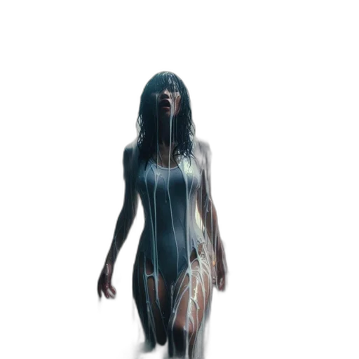 dress, creature, robot, face transparent PNG cut-out