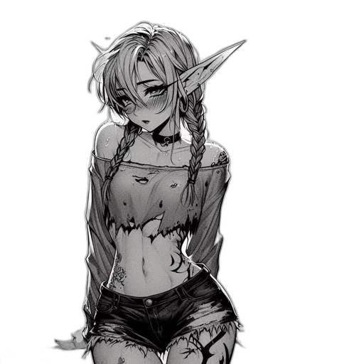 staff, creature, dress, mask transparent PNG cut-out