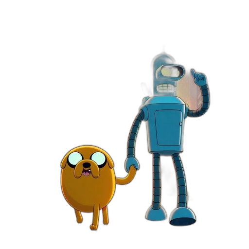 robot, creature, animal, staff transparent PNG cut-out