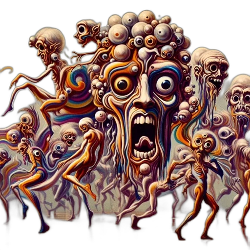 creature, mask, face, concept art transparent PNG cut-out