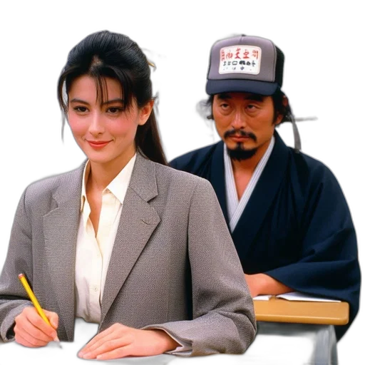 hat, jacket, staff, face transparent PNG cut-out
