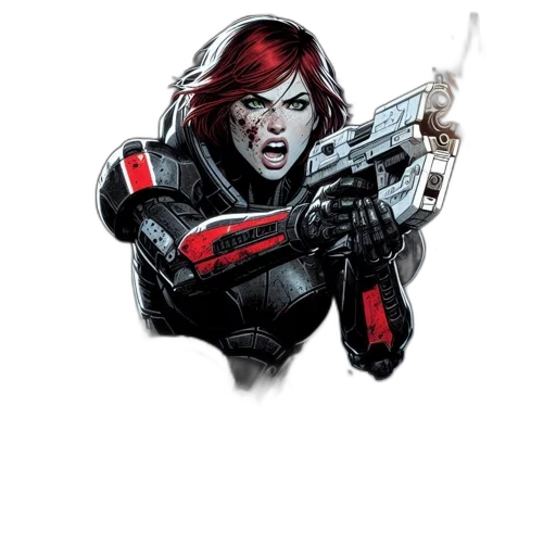 weapon, jacket, comic book art, concept art transparent PNG cut-out